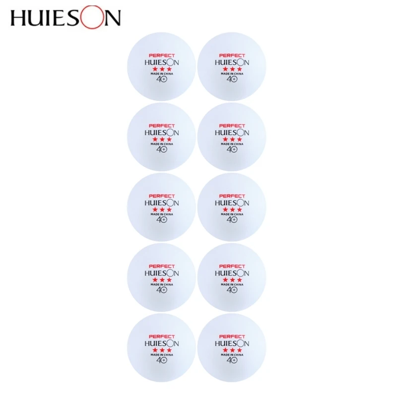 Huieson Pelotas de tenis de mesa de plástico ABS, P40 + Blanco, pelotas de ping pong de 40 + mm para entrenamiento de Club Escolar, profesional