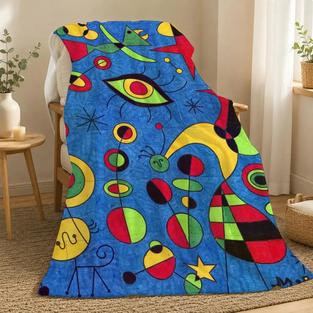 Joan Miro Artist Throw  flannel blanket, suitable for sofas, beds, offices,  exquisite gift blankets
