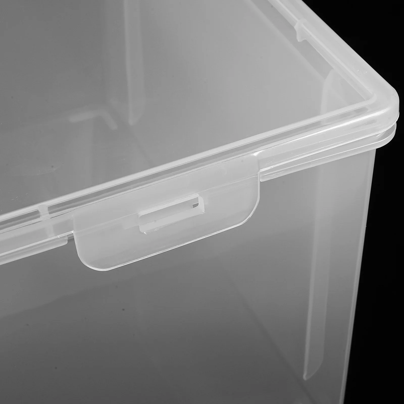 Plastic File Storage Box Clear Document Case For Office Home Stackable Pp Material File Box For Papers Photos Magazines