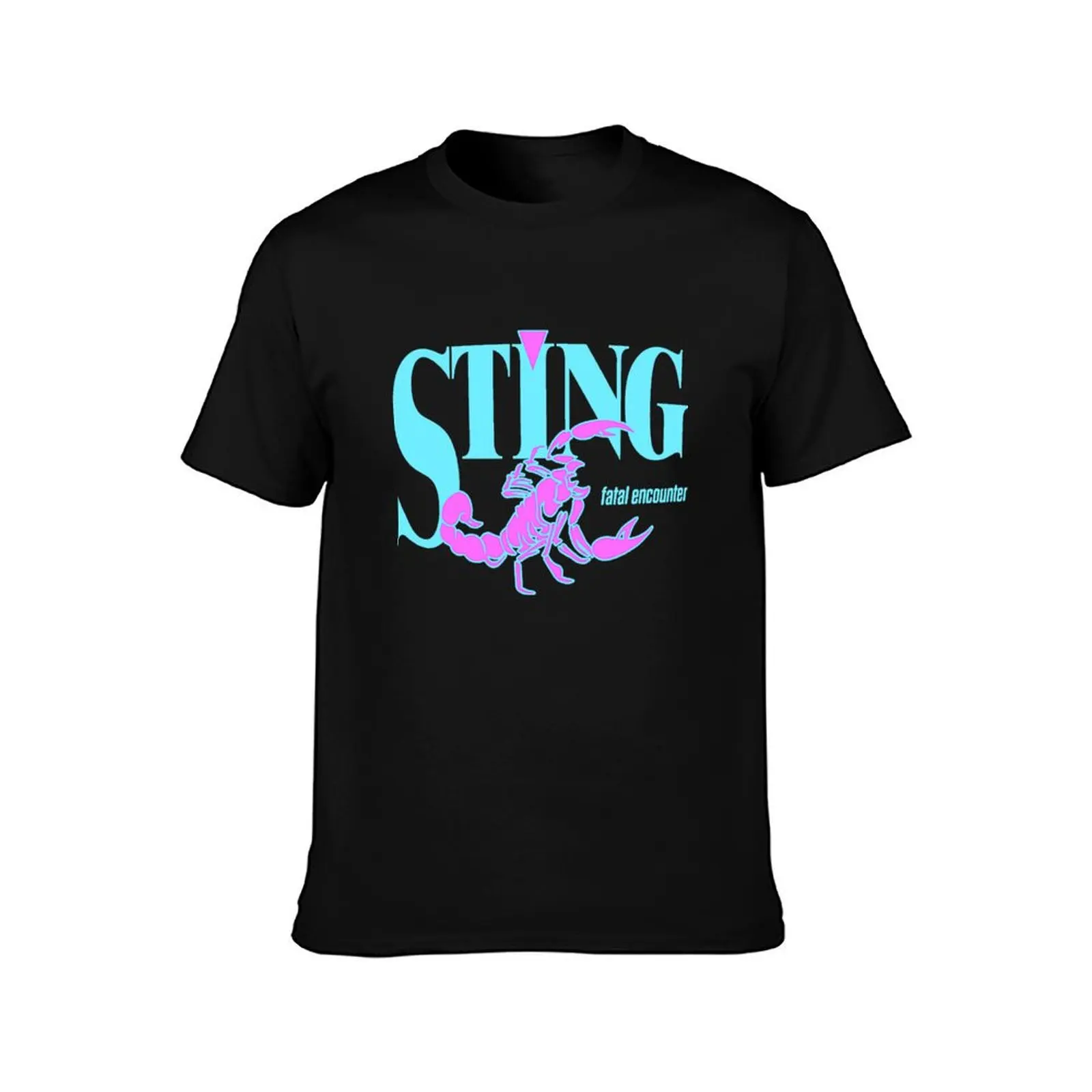 STING - Fatal Encounter Retro 90's Design T-Shirt Casual Streetwear Short Sleeve Tee