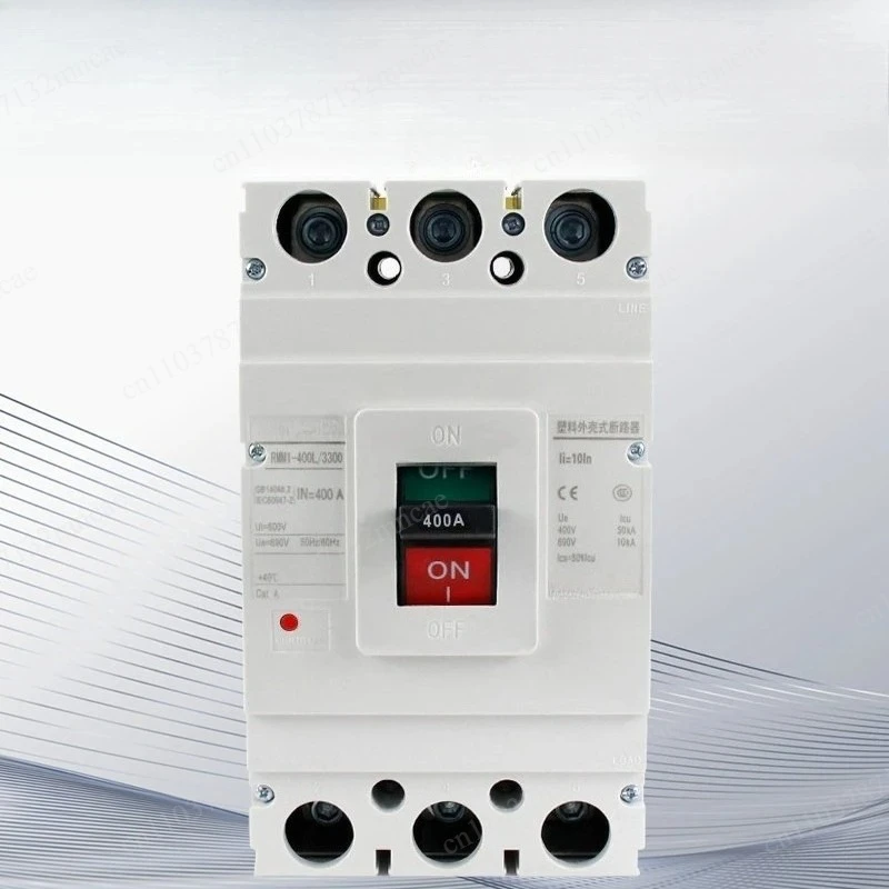 

Wire 3P Molded Case Circuit Breaker 225A/250A/315A/350A/400A RMM1-400L/3300 Three-phase Three