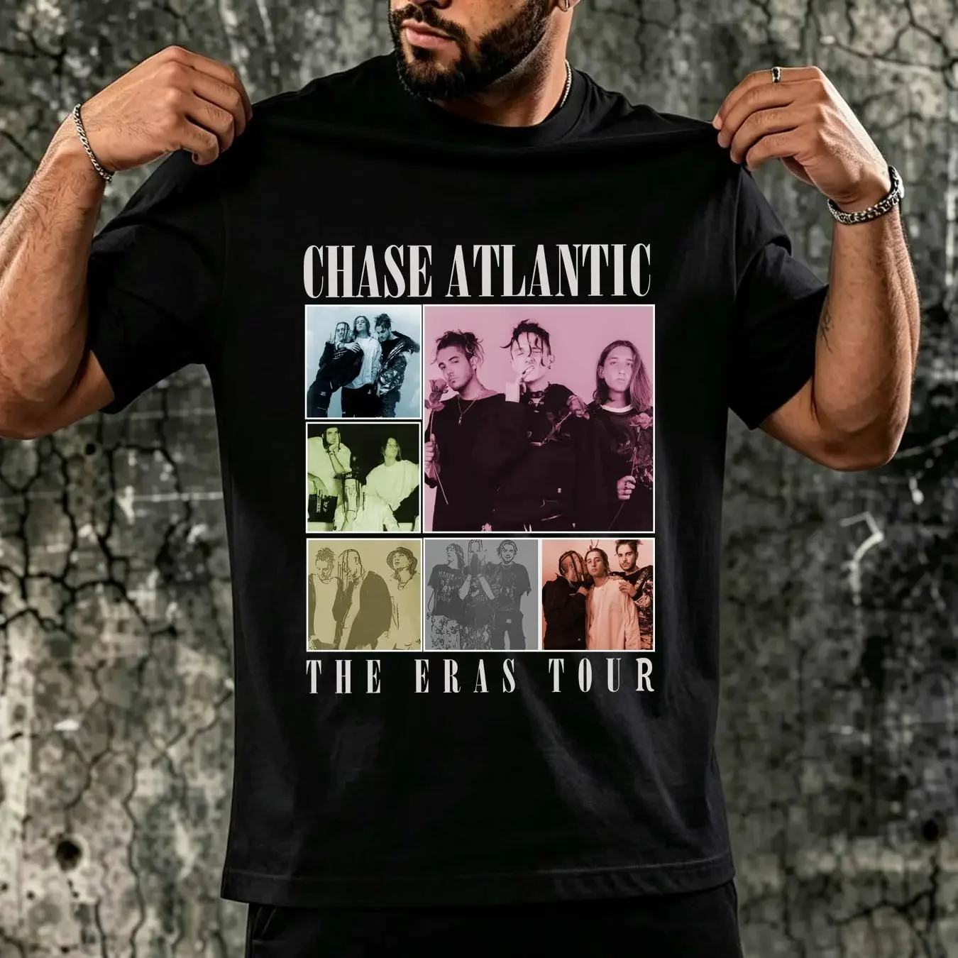 washed T Shirt Chase the eras tour atlantic Album World 2023 country music for men women unise vintage Washed Casual streetwear