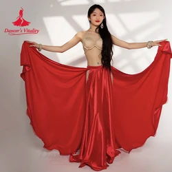 Belly Dance Costume Skirt for Women Satin Split Long Skirt Customsized Adult Child Oriental Belly Dancing Wear Clothing Skirts
