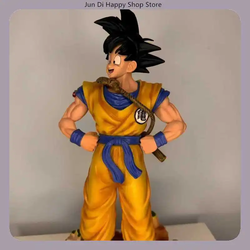 Dragon Ball Goku – Statue de dessin animé, Version rêve, Pose debout avec poteau arrière et Base, 30cm, décoration de bureau, cadeau ​ ​