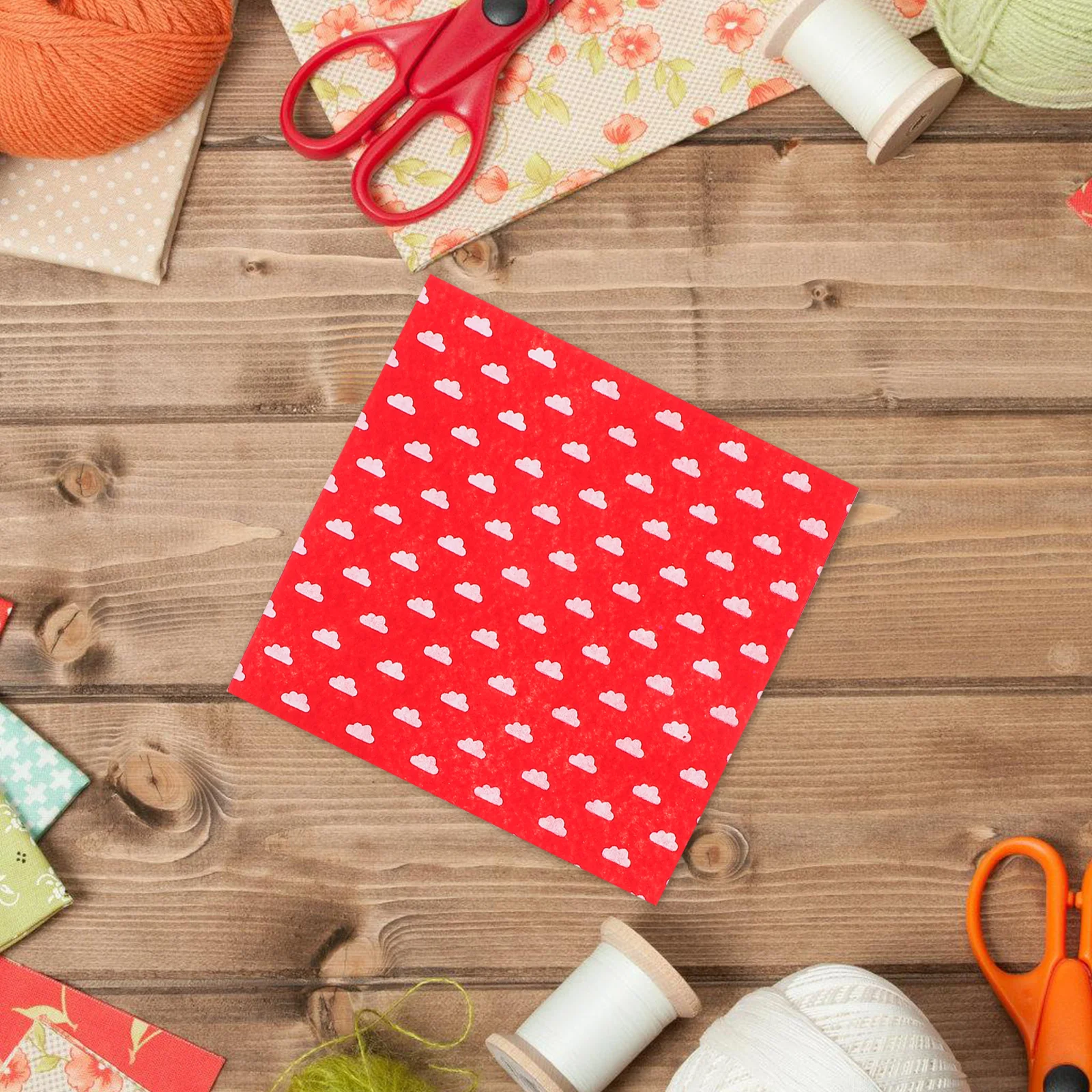 

20pcs Fabric Squares Diy Craft Flower Dot Print Patchwork Sewing Material For Craft Projects Key Chains Mouse Pads Christmas