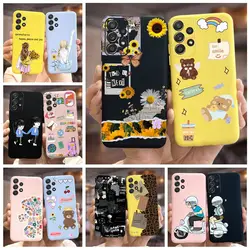 For Samsung Galaxy A32 4G 5G Case New Fashion Comic Candy Painted Back Cover For Samsung A32 A 32 5G Phone Case Soft Fundas Capa