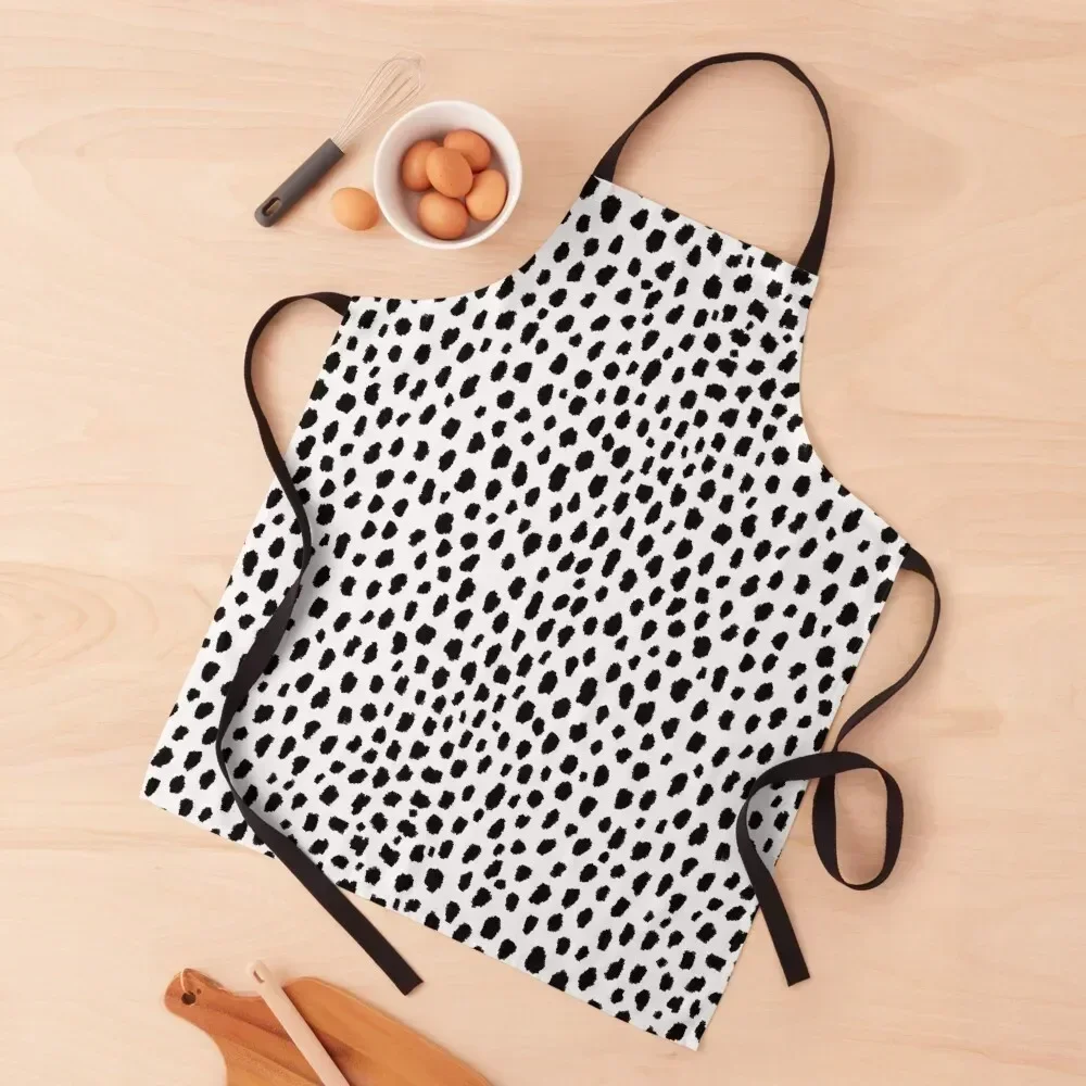 

Dalmatian Spots (black/white) Apron Kitchenware Household Items Useful Home Supplies Funny Apron