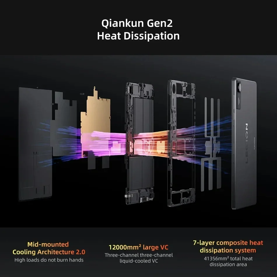 كمبيوتر لوحي أصلي من Lenovo Legion Y700 4th Gen 256GB 512GB Snapdragon 8 Elite 8.8 بوصة 165 هرتز 7600 مللي أمبير في الساعة 68 وات شحن كمبيوتر لوحي للألعاب