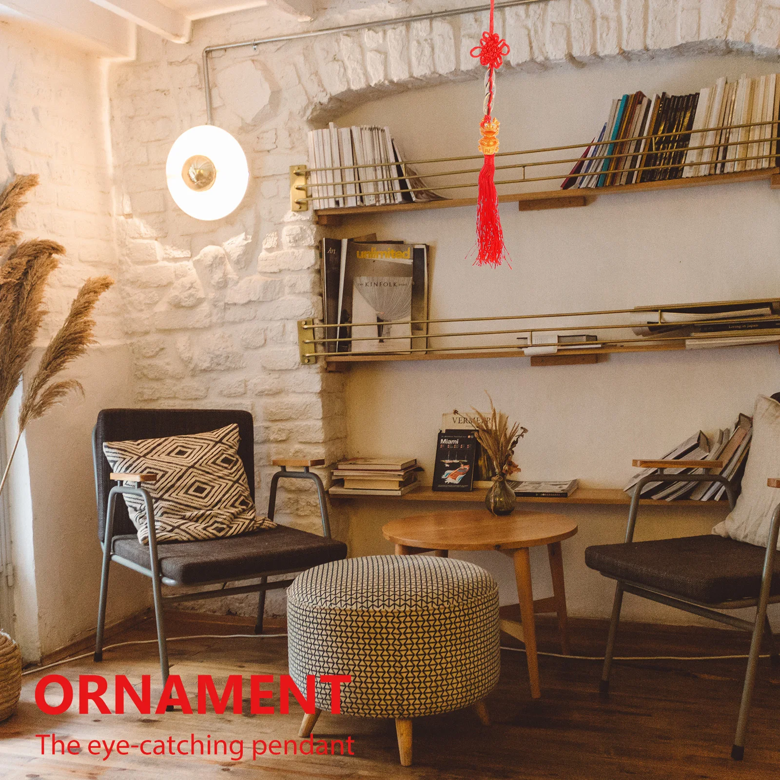 4 قطعة المعلقات السنة الصينية الجديدة بونساي ديكور معلق مهرجان الربيع لوازم الحلي الاحتفالية التقليدية زينة السنة الجديدة #3