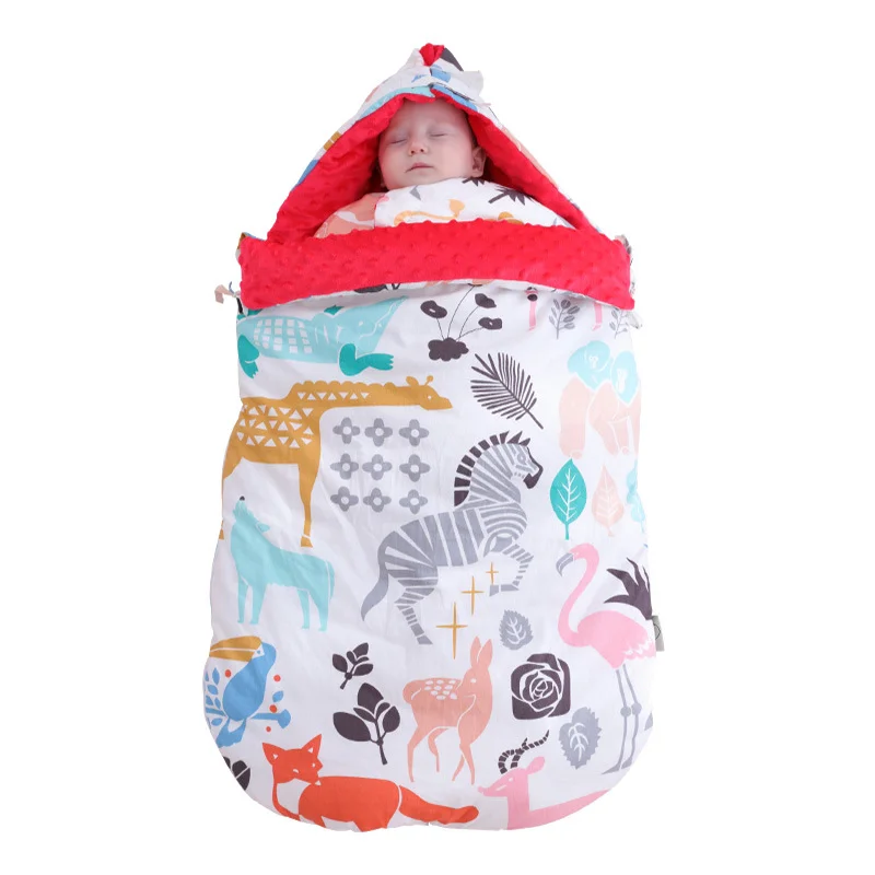

Baby Cotton Anti-frightening Jump Autumn and Winter Thickening Dual-use Newborn Baby Cuddle Baby Bean Bean Blanket Sleeping Bag