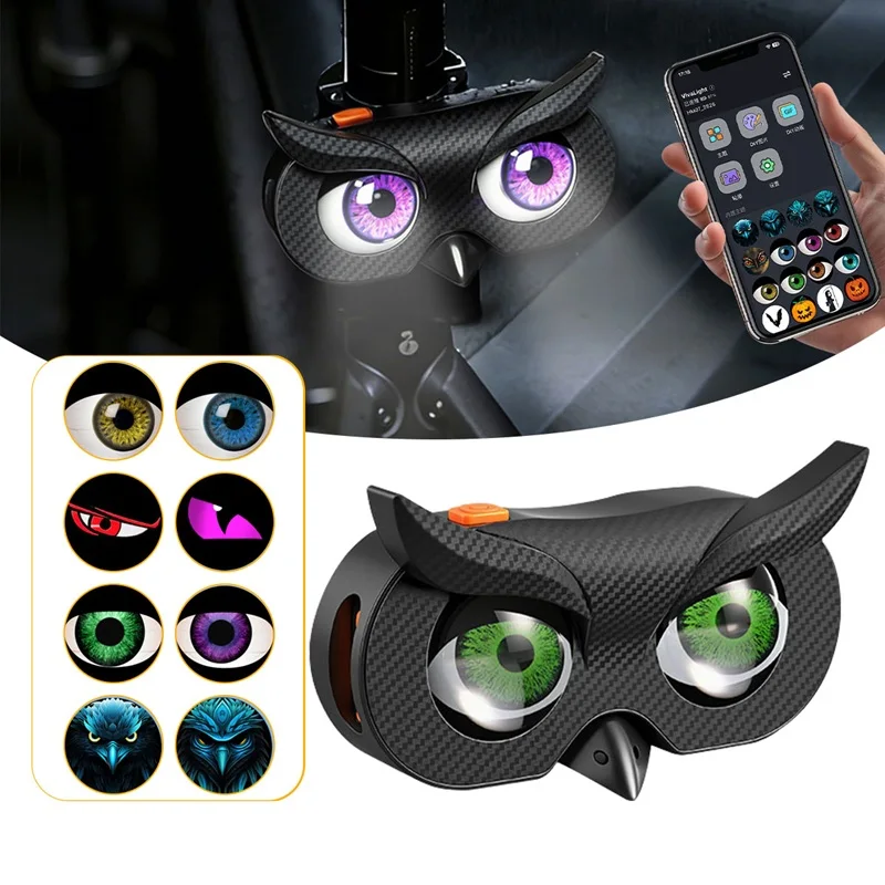 LED Devil Eye Light Type C Rechargeable Long-lasting Wiring-free Design Builtin Large-capacity Battery for Motorcycle Bicycle