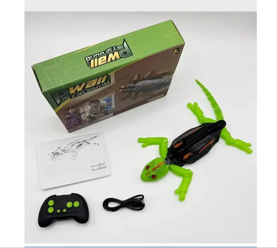 Magiczny Wspinacz! Zabawka robot-żaba zdolna wspinaczkę po ścianach, zdalnie sterowany gekon wspinający się po szkle i gładkich ścianach, realistyczny biomimetyczny model.