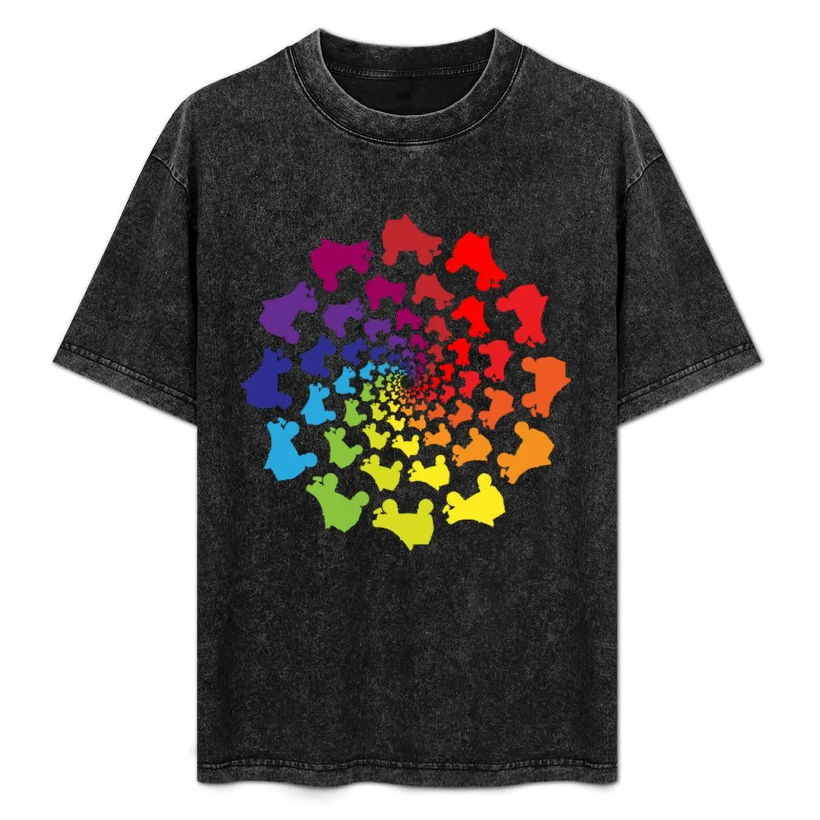 

circle rainbow skate T-Shirt Big and Tall Gym T-Shirt