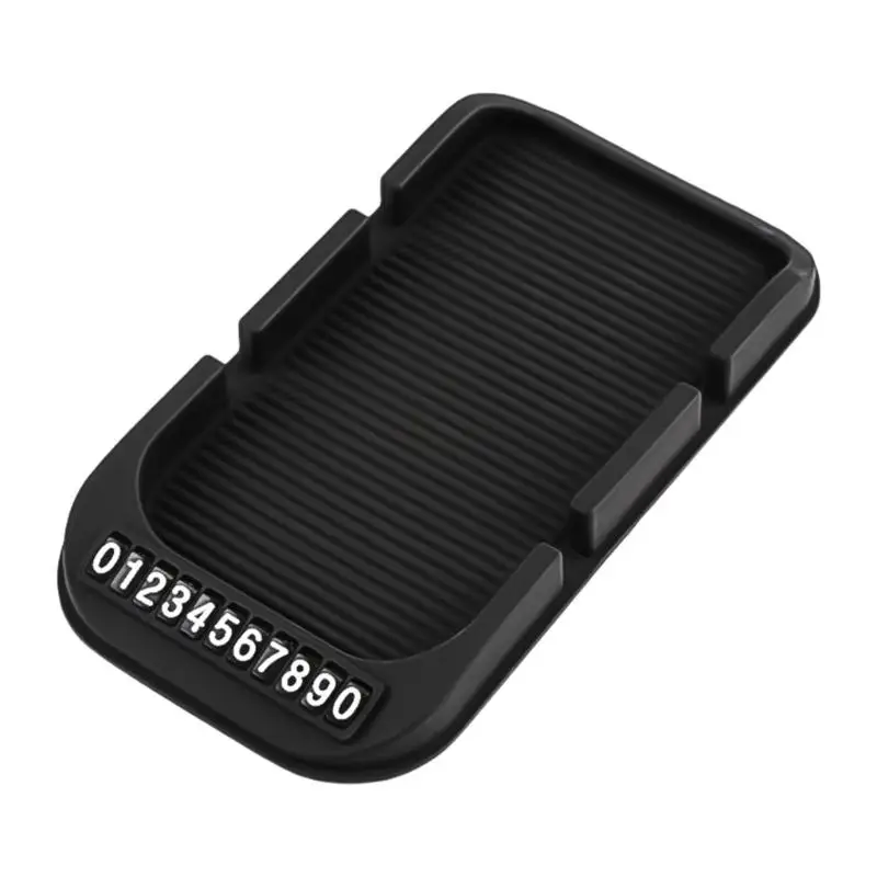 

02DE Car Dashboard Phone Stand Double Use Storage Tray Suitable For Mobile Devices Cards 4.7-7.2 Inch Secure Grip Design