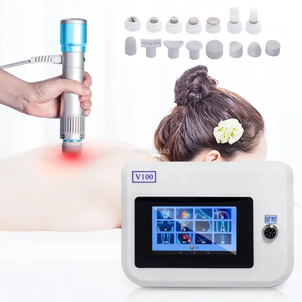 Portable Shock Waves Relaxation Treatments And Relieve Muscle Pain Physiotherapy Shockwave Therapy Machine Electric MassagerV100