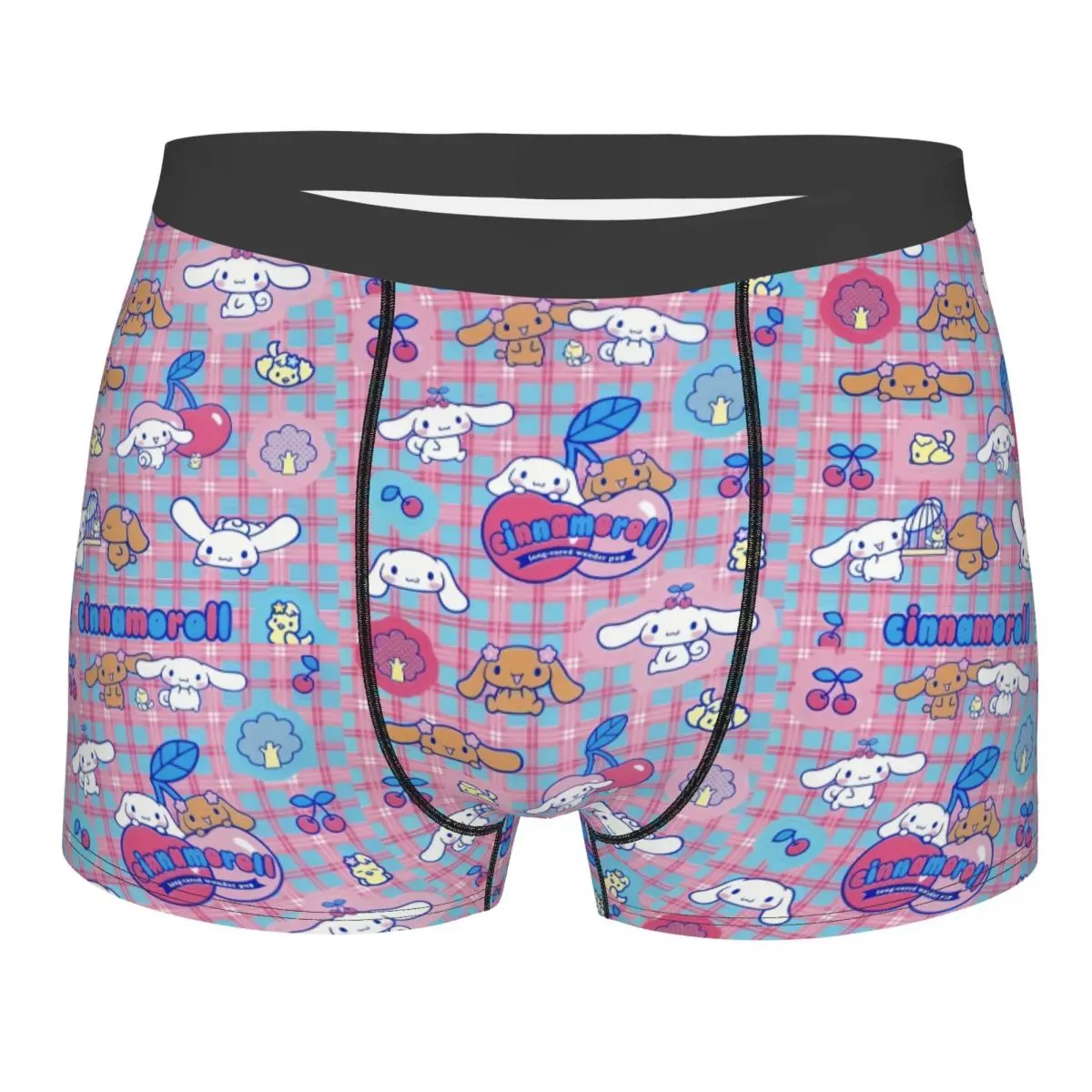 Custom Male Fashion Cinnamoroll Sanrio Cartoon Underwear Yugui Dog Xina Cinnamon Dog Boxer Briefs Soft Shorts Panties Underpants