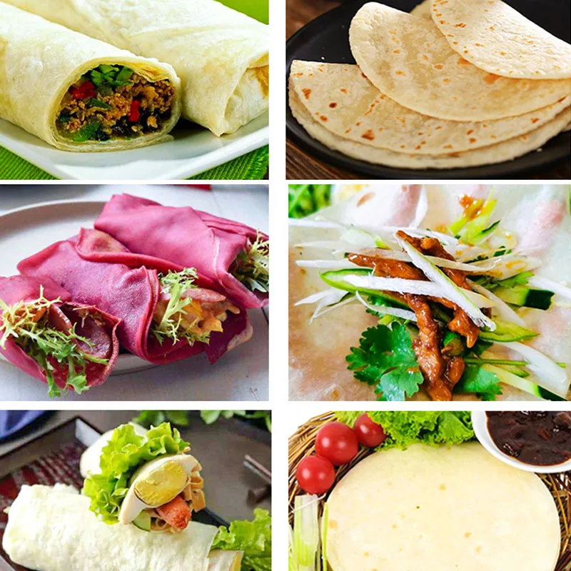 Cake Press Pancake Machine Spring Cake Burrito arrosto anatra torta torta singola Egg Filling Cake Pancake Bacon Flatbread Commercial