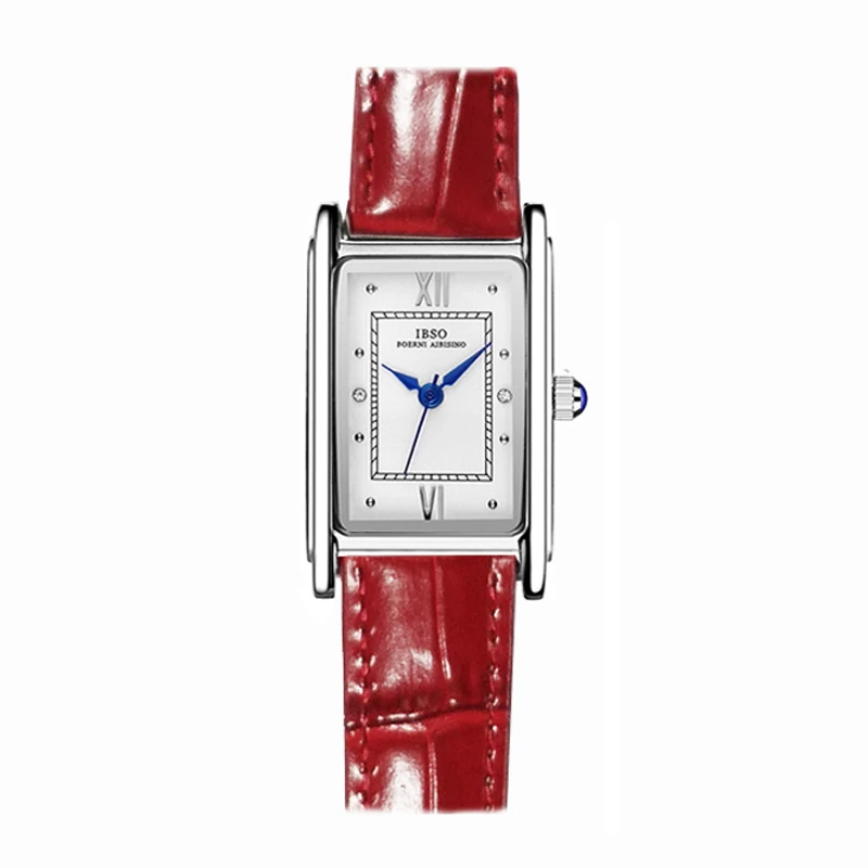 Elegant Small Women Watches Silver Steel Waterproof Luxury Hand Clock Female Gift Original Brand Ladies Rectangular Wristwatches