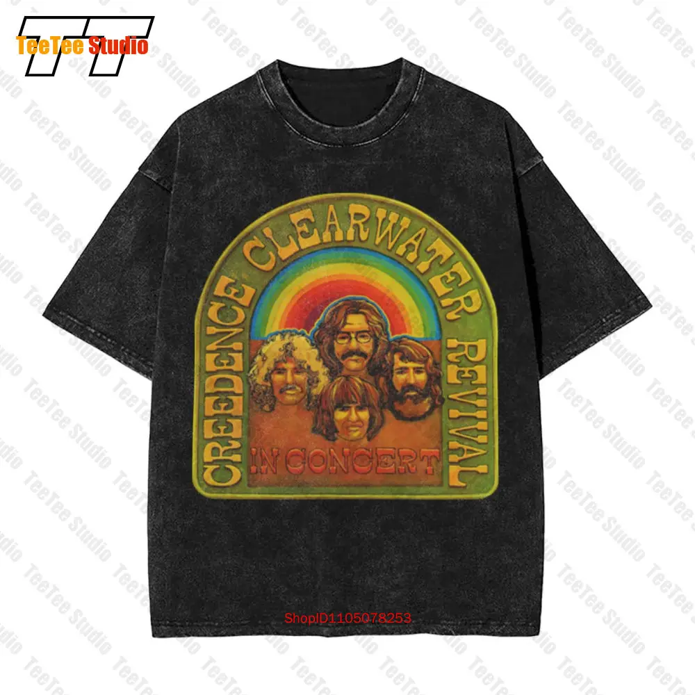 Ccr Creedence Clearwater Revival In Concert Poster Vintage Oversized T-Shirt 2WIG
