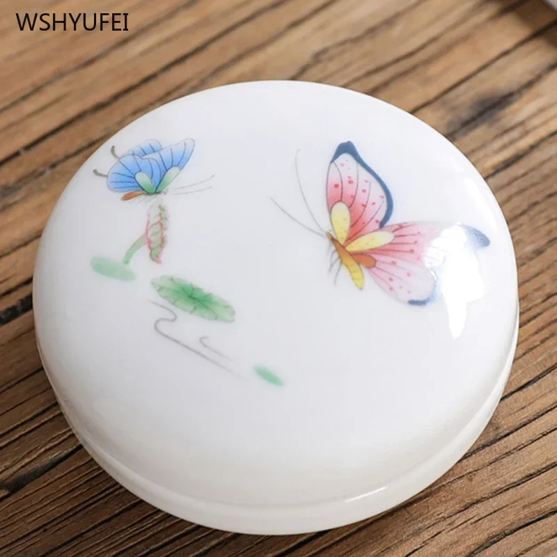 7.1X3.2CM Ceramic storage box Liquid container Dry cargo sealed tank Facial mask powder can Food containers Tourism bottling