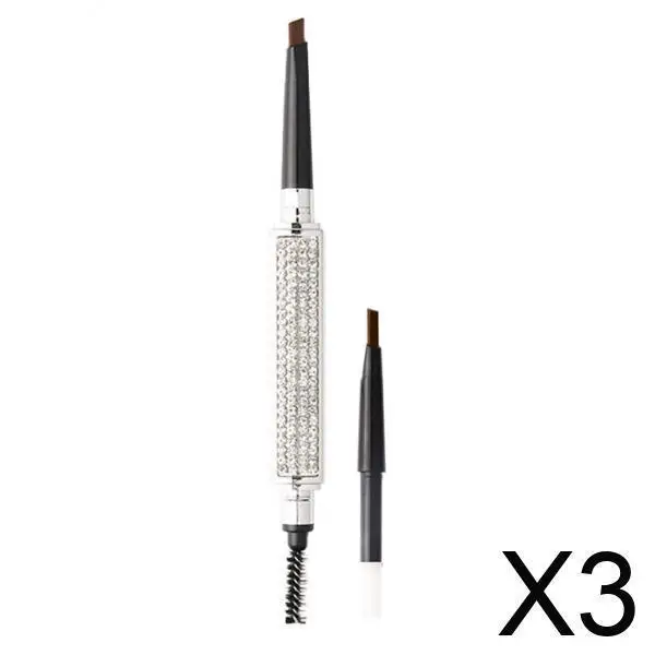 Juego de lápices de cejas, Kit de brochas de maquillaje de ojos impermeables de doble punta, herramientas de modelado de relleno de larga duración para principiantes