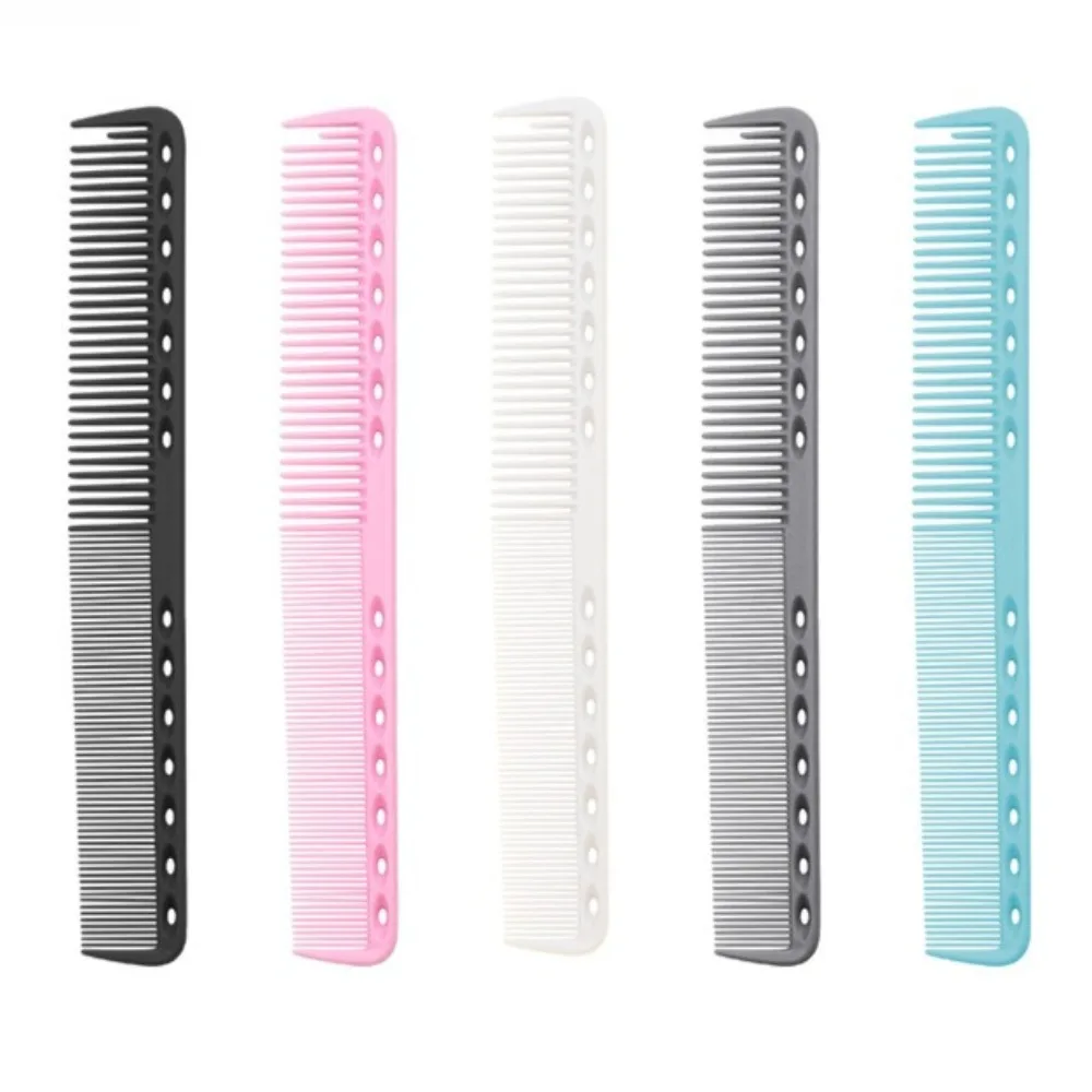 Peine Profesional para Peluquería, Resistente al Calor, Peine de Carbono de Corte Medio, Cepillo Antiestático para Salón, Herramienta de Estilismo para Barbería