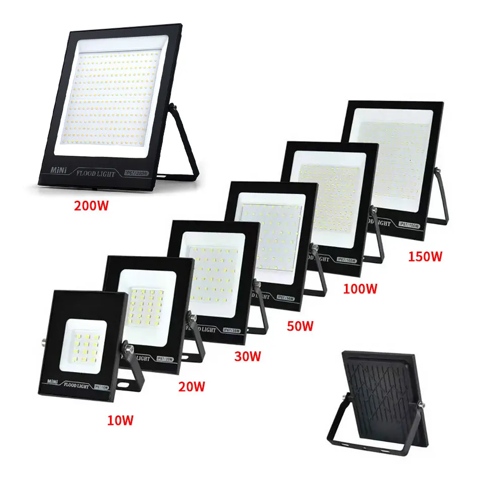 LED FloodLight IP67 Waterproof 200W Outdoor Garden Lighting Spotlight Wall Flood Lights