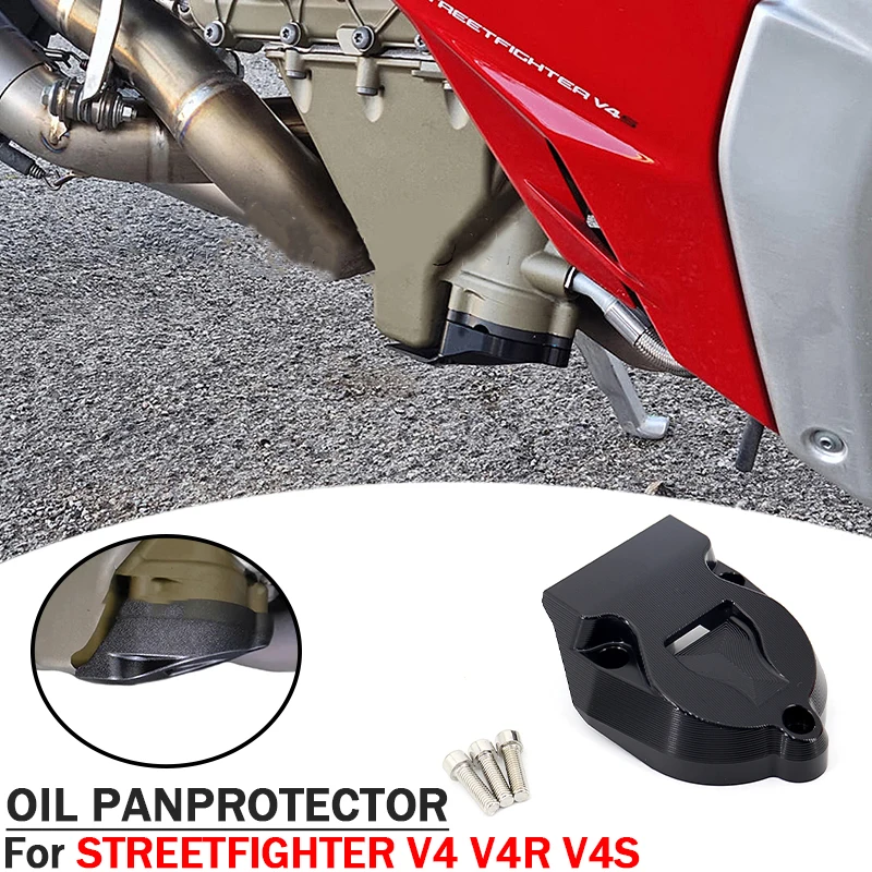 

For STREETFIGHTER V4 S Engine Oil Pan Protective Cover Motorcycle Accessories 4 Colors For Ducati Superbike Panigale V4 V4S V4R