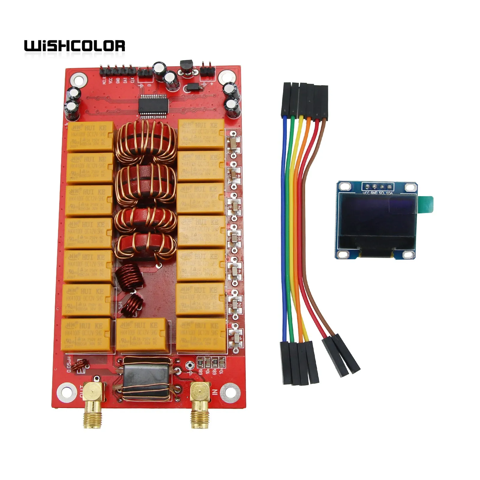 TZT Hamgeek ATU-100 PRO+ 100 W 1,8–50 MHz automatischer Antennentuner, zusammengebaut mit 0,96 Zoll OLED-Display und Gehäuse 3