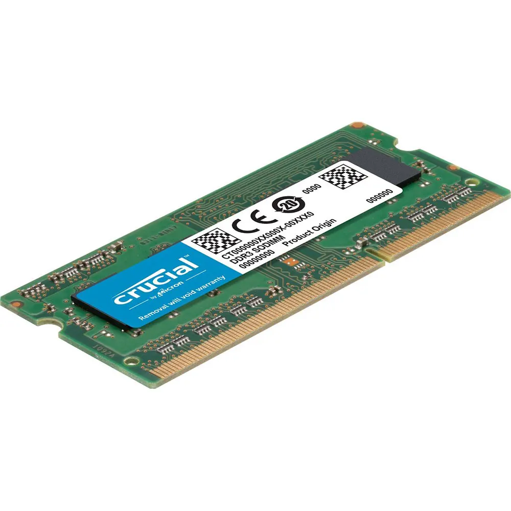 Crucial Laptop Memory RAM DDR3L DDR3 2GB 4GB 1066 1333MHz 1600MHz SO-DIMM PC3-10600S 8500S 12800S Notebook Single Dual Rank RAMs
