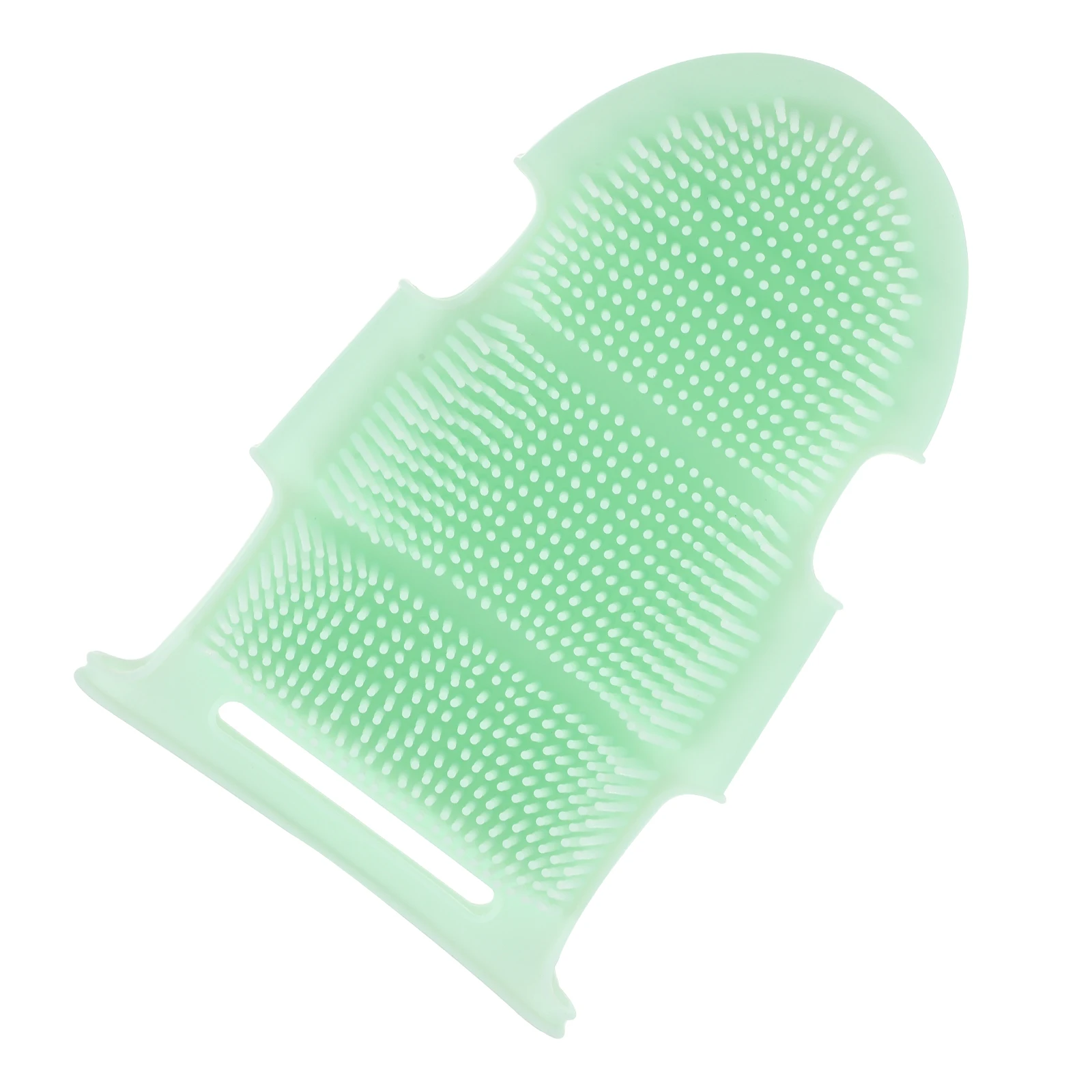 

Silicone Bath Brush Glove Grey Exfoliating Body Bathing Gloves Shower Household Massage Skin Friendly Skid Resistant Dead Skin