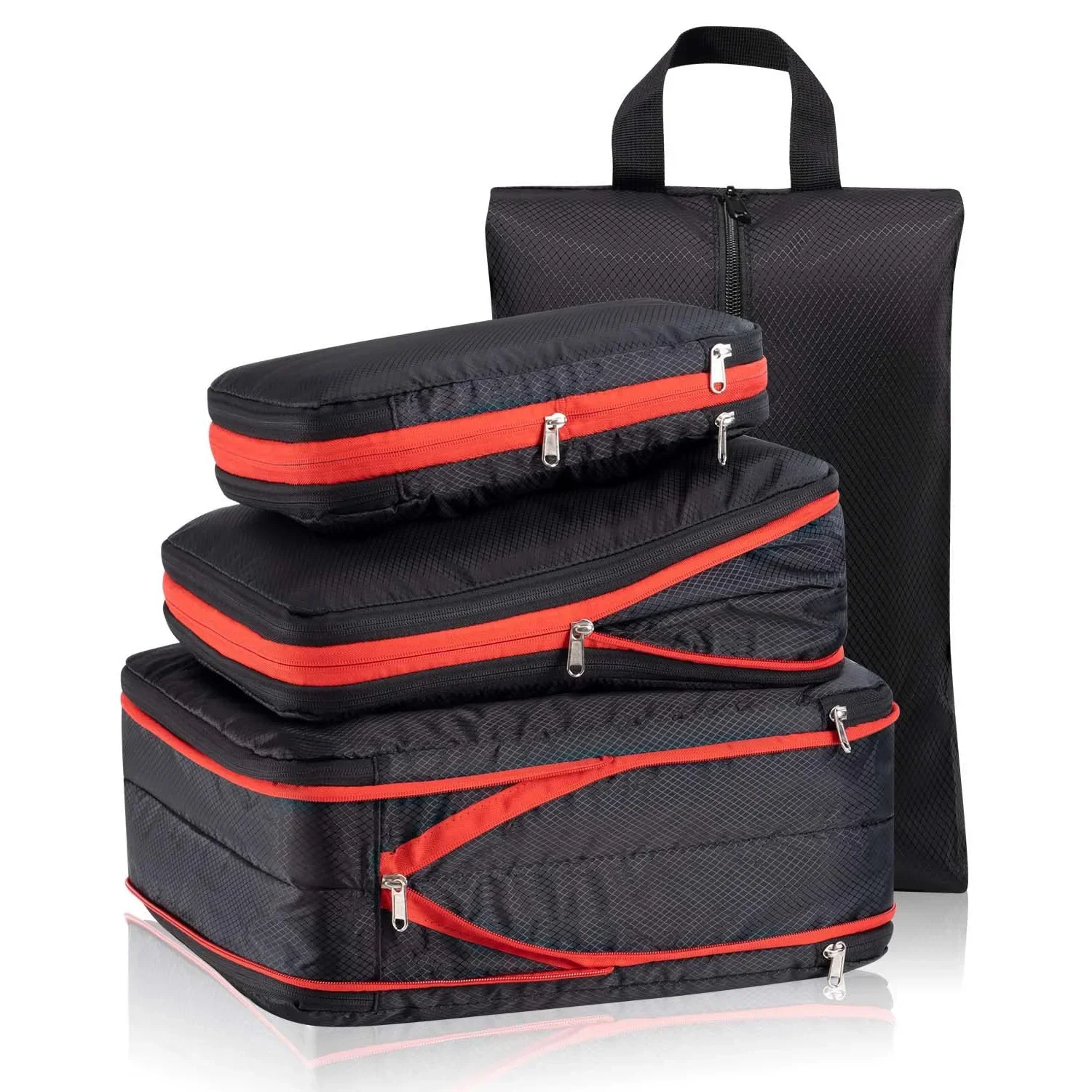 Travel Bag Double-layer compression Packing Cubes Accessories Organizer Luggage Portable Folding Suitcase Shoe Bag Storage Pouch