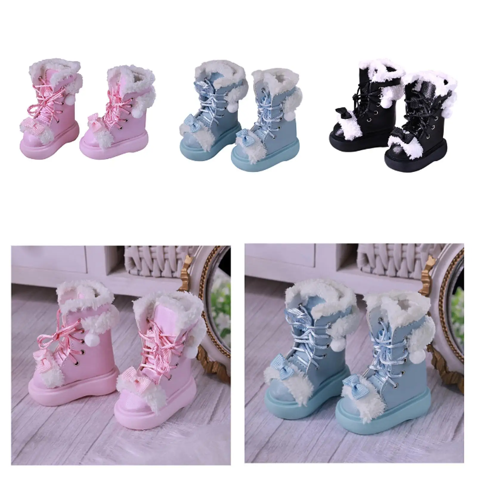 

1/4 Scale Costumes Fashion Educational Toy Boots Fashion Shoes for Holiday Gift DIY Collection Party Favors Make Your Own Dolls