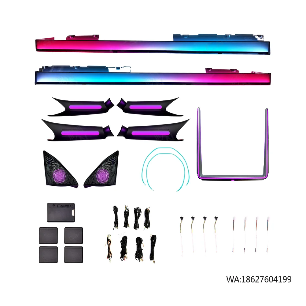 

Светодиодная атмосферная подсветка Symphony для салона автомобиля Tesla Model 3 Highland 2023-2025: Декоративная световая лента