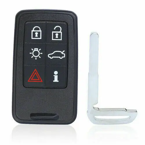 KEYECU 5/6 Кнопка Smart Remote Key Shell Чехол Корпус с брелком для 2007 2008 2009 2010 2011 2012 2013 Volvo S60 S80 V60 V70 XC60 XC70