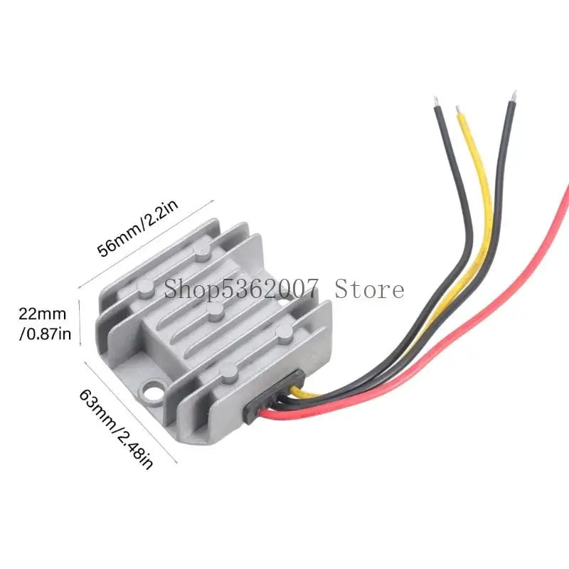 24 فولت إلى 12 فولت 5A 60W محول الألومنيوم محول المقاومة للماء امدادات الطاقة 40JB