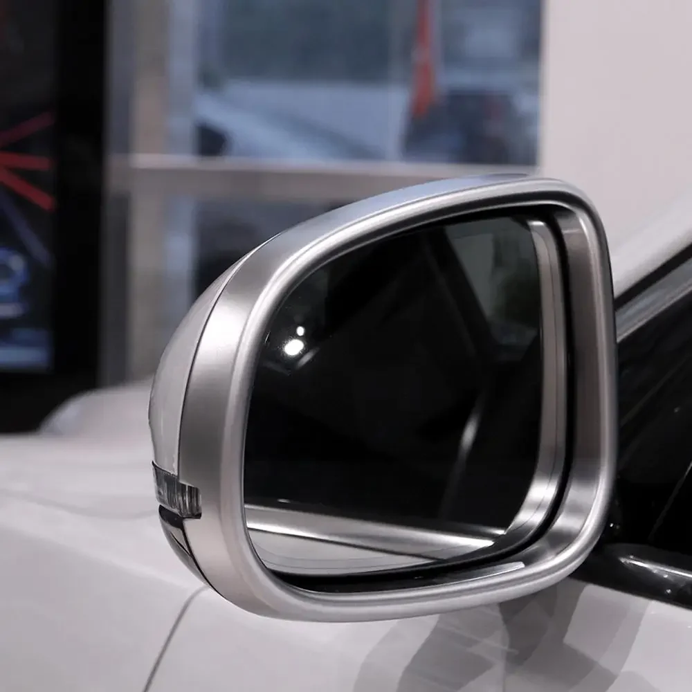 ABS Silver Exterior Side Rearview Mirror Frame Trim Cover For Jaguar XE 2015-20 / XF 11-2020 XJ/XJL 2010-2016 Car Accessories