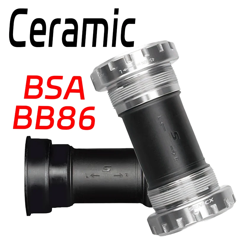 

BSA 24mm BB86 Ceramic Bottom Bracket Lightweight Pressfit Bottom Bracket Hollowtech Central Movement Mtb Road Bike for shimano