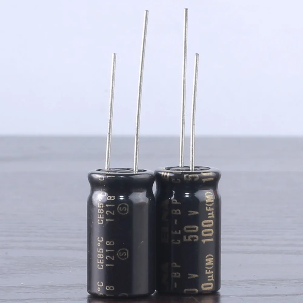 2pcs Elna Capacitors RBD 100uf 50V Audio Series Bi Polar Capacitors