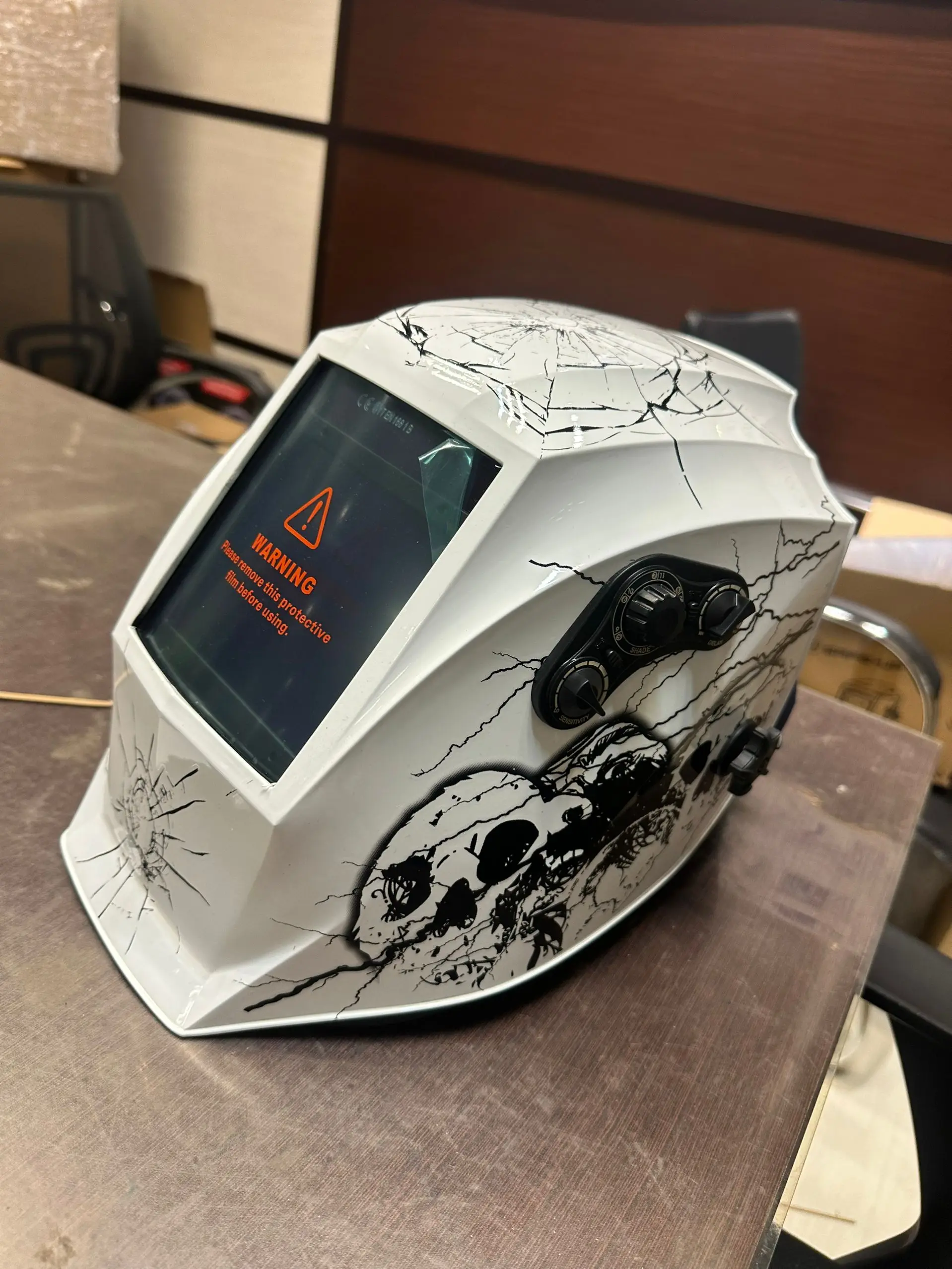 

Цифровой автоматический откидной солнечный респиратор с автоматическим затемнением, сварочный шлем PAPR с вентиляцией воздушного фильтра