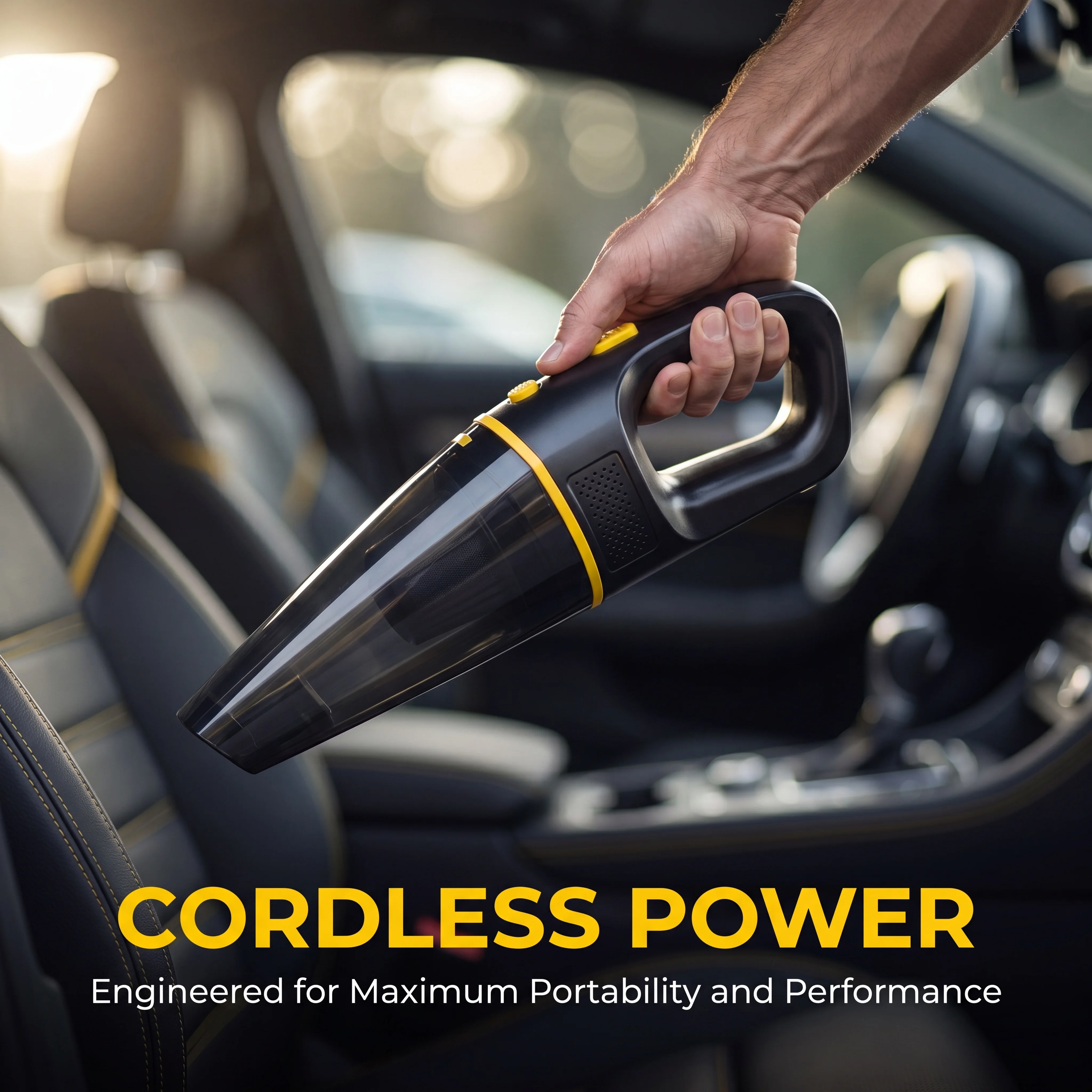 

PR-0512 4500Pa Cordless Car Vacuum Cleaner 7.4V 2000mAh Handheld Wireless Auto Vacuum Cleaner with Accessories