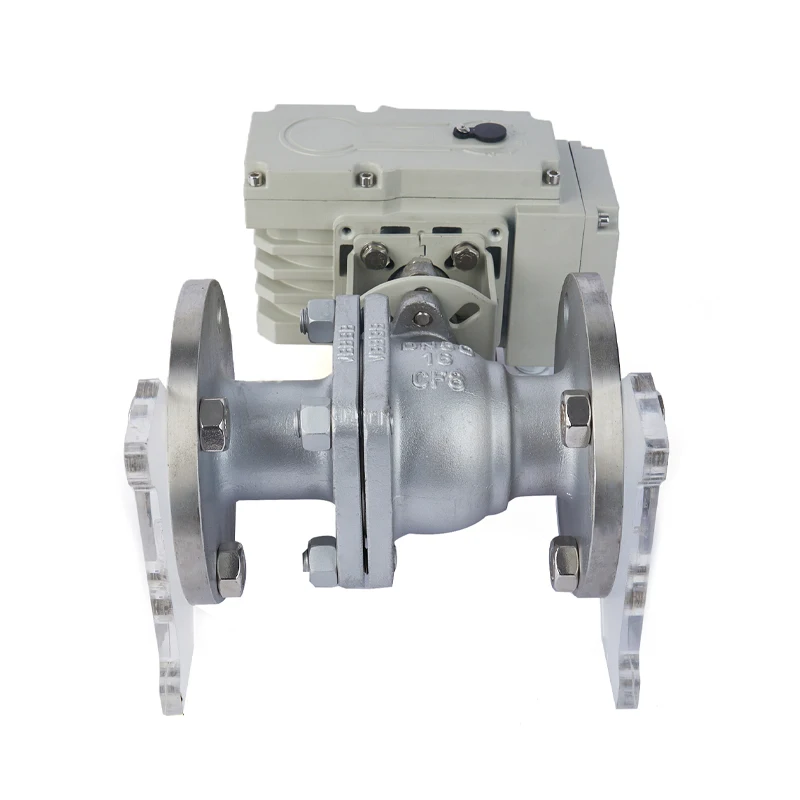 DN40 Electric Stainless Steel Ball Float Valve Flange Customizable OEM High Temperature Medium Ball Valve Handle Control Valves
