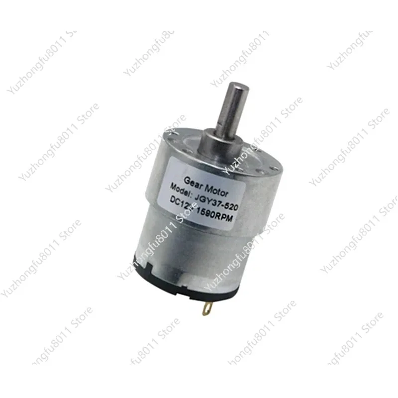 DC Gear Motor High Torque 37mm 6V/12V/24V All Metal Gear Box 7RPM-960RPM Gearmotor Eccentric Shaft Geared Motor JGB37-520 view 5