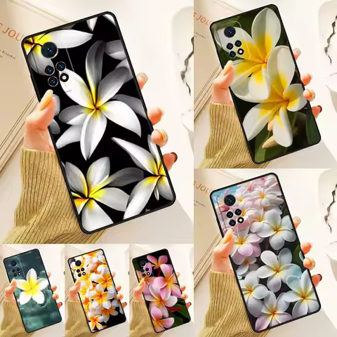 Frangipani Flowers Case For Samsung Galaxy S24 Plus S23 S20 S21FE Lite S22 Ultra Note 20 S8 S9 S10 Phone Coque