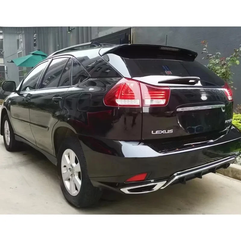 اكسسوارات السيارات لكزس RX330 2006-2008 ترقية إلى RX350 2020 نمط مصدات مصبغة هود الحاجز المصابيح الأمامية المصابيح الخلفية #5