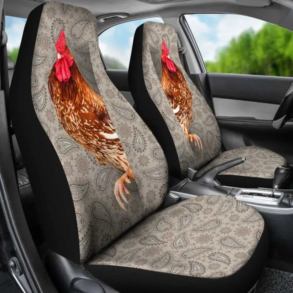 Chicken Hello You Car Seat Covers Pack of 2 Universal Front Seat Protective Cover Car interior accessories seat cover