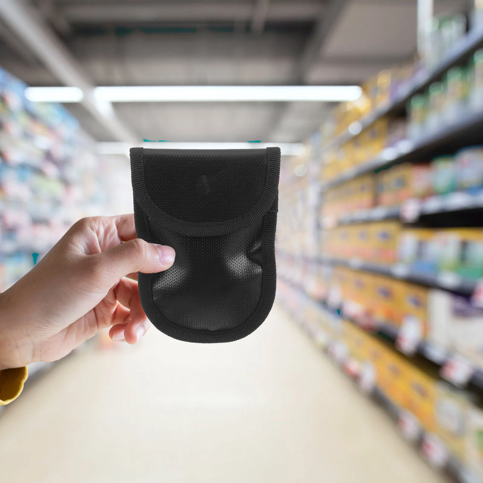 Fireproof Key Bag Waterproof Portable Credit Card Organizer Rfid Protected Safe Storage Pouch For Passport Cash Jewelry Office