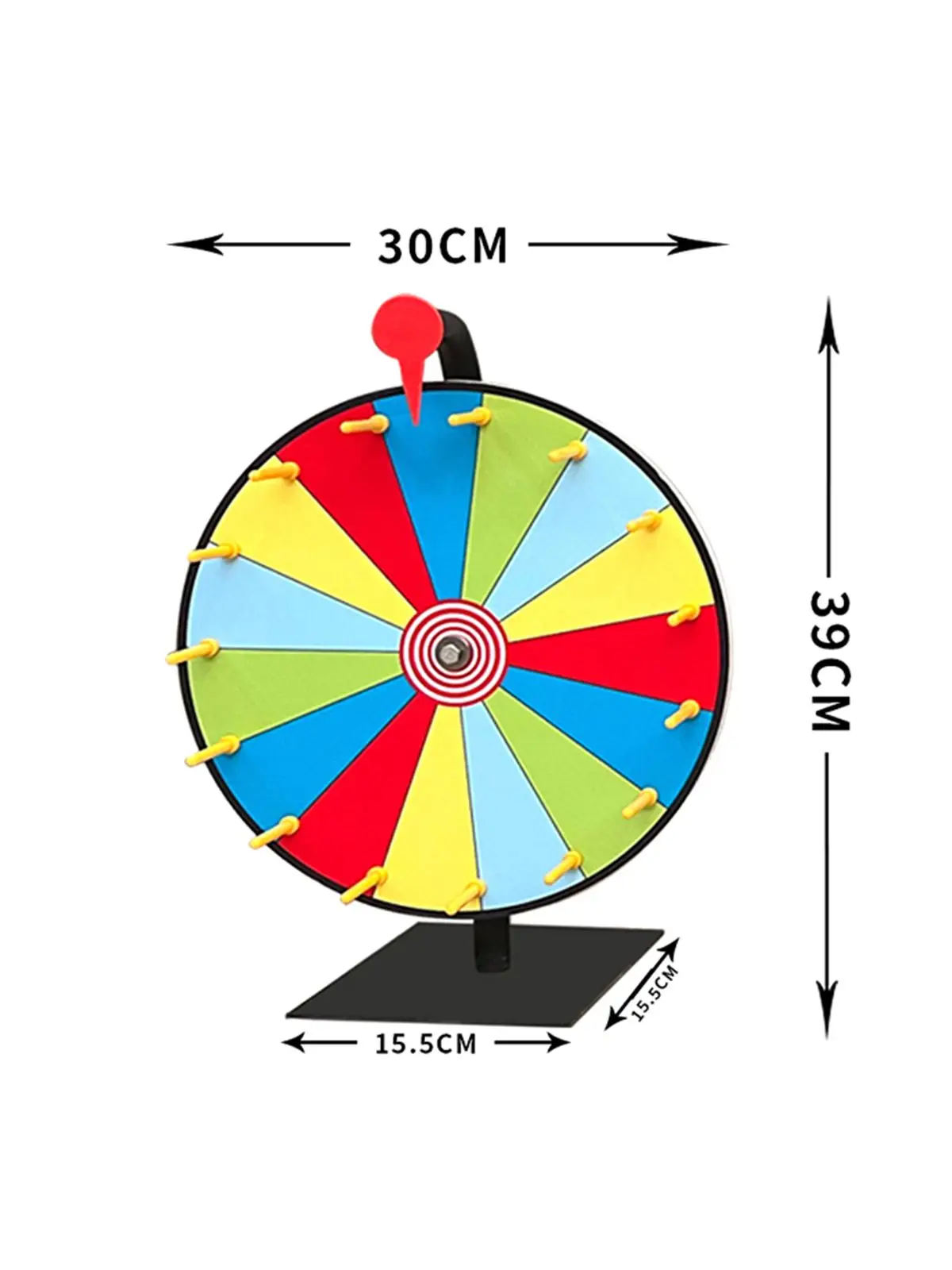 30cm 12 Inches  Lottery Activity Turntable Draw Spining Prize Lucky Wheel of Fortune Game Color Dry Erase