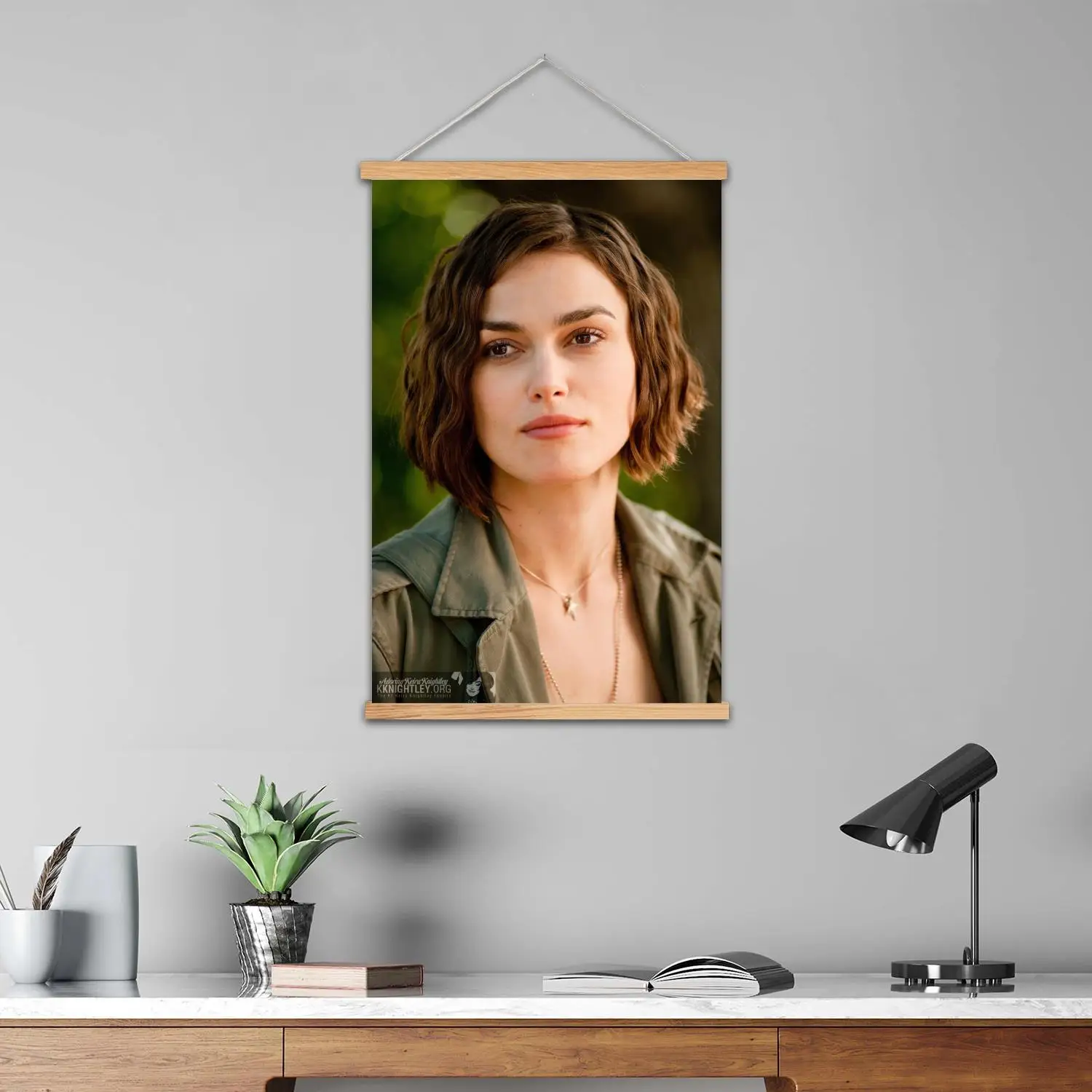 كيرا نايتلي مؤطرة جدار اللوحة قماش ملصق فني وفن جدران، ديكور غرفة نوم الأسرة الحديثة، اللوحة الزخرفية #3