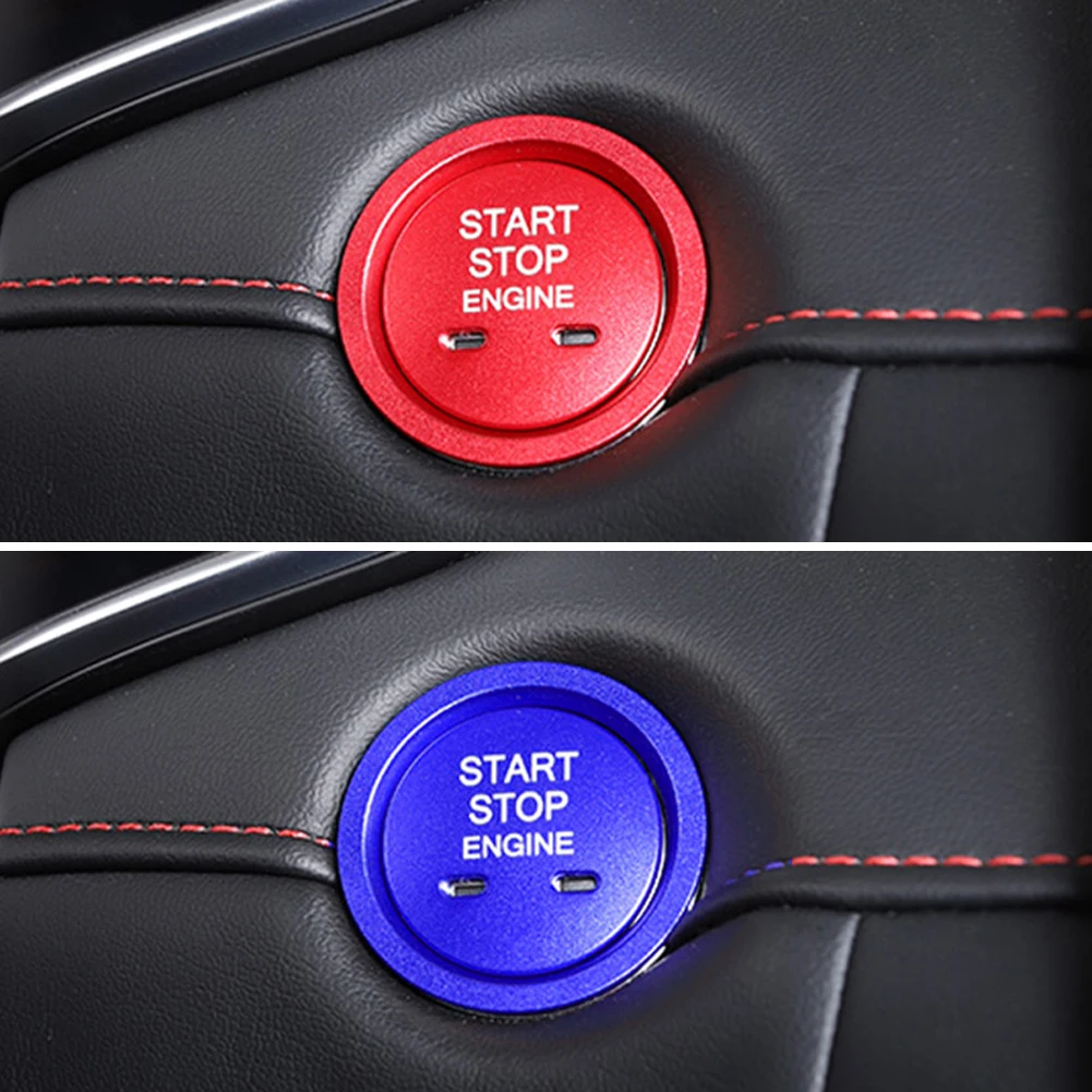 Car Engine Start Button Cover Replace Decoration Sticker Cover Switch Sticker Accessories Decor Fit For MG 6 5 ZS HS 17-21